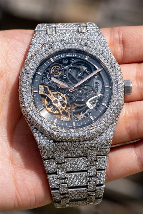 audemars piguet black diamonds|Audemars Piguet skeleton diamond.